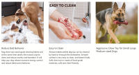 Juguetes Para Morder Para Perros Indestructibles Durable En Forma De Hueso De Goma Natural Para Limpieza De Dientes Para Mordedores Agresivos - details 7