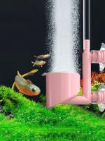 Bomba De Aire Para Acuario Pequeño 1pc Purificador De Aire Colorido Para Tanque De Peces Con MiniBubble Dish Material Plástico Potencia 5W - details 2
