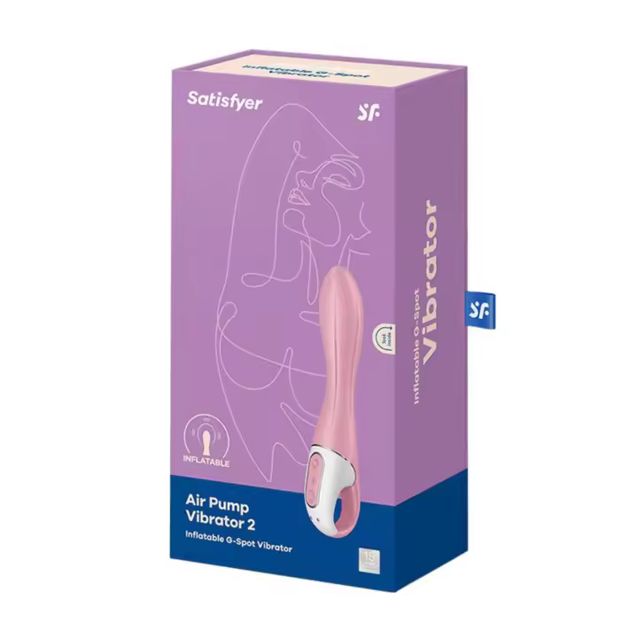 SATISFYER AIR PUMP VIBRADOR 2 INFLABLE PUNTO G VIBRADOR - 1
