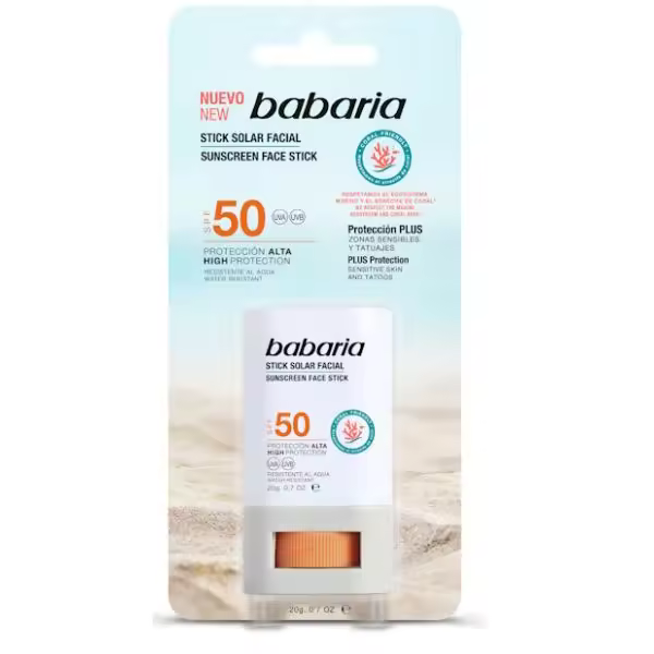 BABARIA Stick Solar Facial SPF50  20 ml Protector Solar en Stick - 1