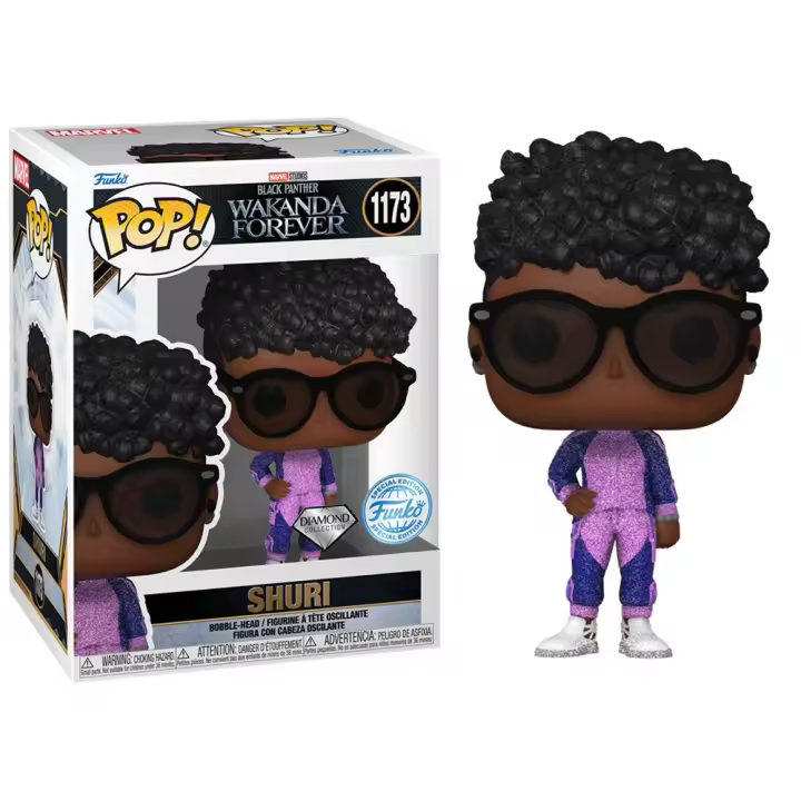 Funko Pop! Black Panther: Wakanda Forever - Shuri (Diamond Glitter) Exclusivo, 66823, Nº1173 - 1