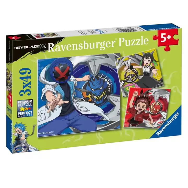 RAVENSBURGER PUZZLE 3X49 PIEZAS BEYBLADE 3X 49 PIEZAS 19x27x3 Cms. - 1