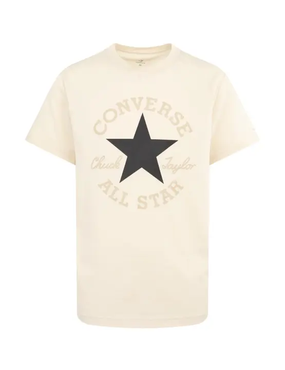 Camiseta Converse Natural Ivori Junior Beige - 1