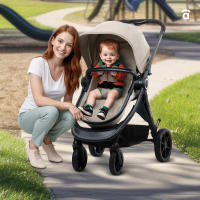 Asalvo Trío Convertible Happy - Silla de paseo de bebé 3 en 1, Carrito de bebe desde 0 meses hasta 22 kg - details 0
