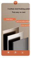 Gestiòn De Cables Extensible Sin Perforar Con Soporte De Metal Y Enchufe Retráctil Para Escritorio Organizador De Cordones - details 7