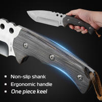 Cuchillo De Sobrevivencia Portátil EDC Con Funda Blade Fijo De Alta Dureza Para Camping Y Senderismo Acero Inoxidable - details 5