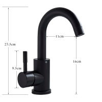 Grifo De Baño De Acero Inoxidable 304 Mezclador De Agua Caliente Y Fría Con Rotación De 360 Grados Monohandle Moderno - details 20
