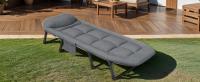 Cama de Camping Acolchada. Cama para Acampar Plegable. Cama de Campo. Cama de Viaje con Almohada, Bolsillo. Algodón y Lino. Acerco al Carbono (200x63cm). - details 0