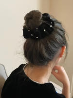 Diadema De Perlas Negras Con Estampado Sencillo Para Mujer Y Niñas Accesorio De Cabello Para Fiestas Moda Adulto - details 1