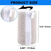 Bolsa De Limpieza Para Zapatos Con Cierre De Cremallera Lateral De Velours De Chiloé Bolsa De Lavandería Para Zapatillas De Fibra Fluffy Portátil - details 4