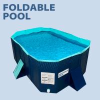 INDUSTEX - Piscina Plegable Foldable Pool, 180X110X50cm, Piscina para niños, Piscina para Perros portátil, Piscina Plegable, bañera, Piscina Juguete, Adecuada para niños, Mascotas Medianas - details 0