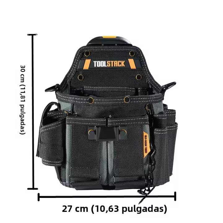 Bolsa De Almacenamiento Para Eléctricos Maestros TOOLSTACK Multifuncional Con Cierre Rápido Gran Capacidad Mochila De Hombro Y Cinturón Resistente Al Agua Bolsa De Herramientas - 1