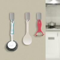 Gancho tipo 8 Uds. Gancho autoadhesivo para toallas, toallero de acero inoxidable, gancho de pared para cocina, Carivent para baño - details 1