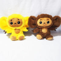Muñeco De Peluche Cheburashka Con Ropa Mono De Ojos Grandes Para Niños Y Adultos Material De Peluche Y Algodón Ecológico Regalo Ideal Para Dormir Y Aliviar El Estrés - details 2