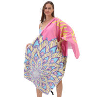 Toalla deportiva de yoga de terciopelo de doble cara de secado rápido, toalla de baño estampada de microfibra, toalla de playa portátil absorbente para fitness - details 6