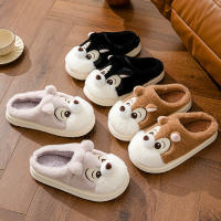 Nuevos Pantuflas De Invierno 2024 Para Mujer Y Hombre Antideslizantes Cálidas De Peluche Cómodas Para Dormitorio Y Uso Casual - details 4