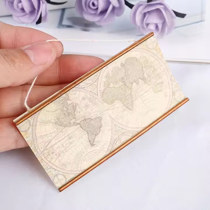 Miniatura De Mapa Del Mundo Para Casa De Muñecas Accesorios De Simulación De Muebles 1/12 Decoración De Casa De Muñecas Juguete Educativo Para Adolescentes - 1