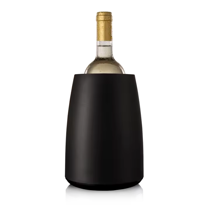 Vacu Vin Cubitera enfriadora para botellas de vino "Elegant" negra - 1