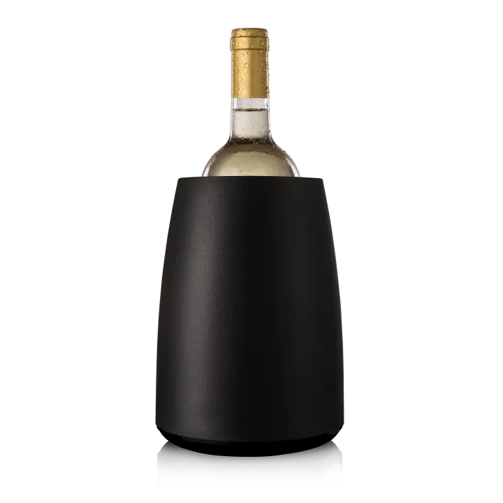 Vacu Vin Cubitera enfriadora para botellas de vino "Elegant" negra - 1