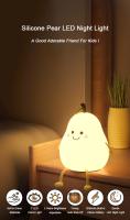 Lámpara Nocturna Creativa Miniatura En Forma De Pera Para Niños Luz LED Recargable De Silicona Suave Para El Dormitorio - details 0