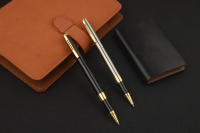 Set De 7 Bolígrafos De Gel Metálicos 0.5 Mm Para Escritura Azul Y Negra Suministros De Oficina Y Escuela - details 3