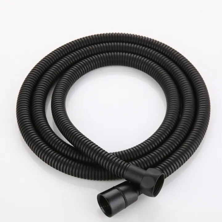 Mangueras de Ducha 1,5 m Negro mate, mangueras de Ducha de Maple inoxidable universal, cable de Ducha, a prueba de explosiones Y anti-Giro - 1