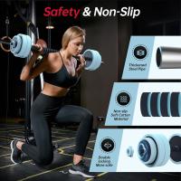 Mancuernas ajustables de 20 kg, Juego de 4 en 1 mancuernas y Kettlebell con barra y flexiones para pesas de gimnasio, juego de mancuernas multifunción para gimnasio en casa - details 1