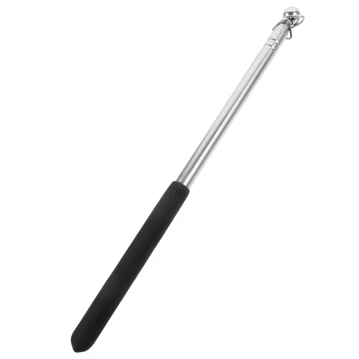 Bandeera Telescópica Para Guía De Bandera Retráctil De Acero Inoxidable Para Baile Y Danza Varilla Duradera Con Ribete Guía - 1