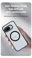 Funda Magnética De Carga Inalámbrica Mate Y Transparente Para Google Pixel 9a Protección Militar Contra Golpes Y Polvo Cubierta Completa De PC + TPU Antigolpes Y Anti-Reflectante - details 4