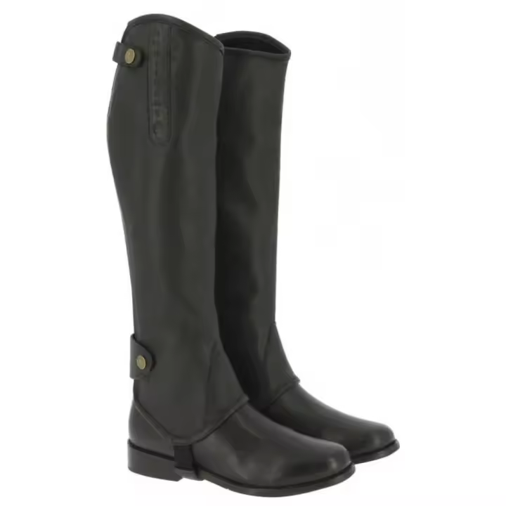 Equitheme Polainas Leather Soft Negro Polainas - 1
