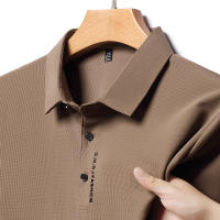Camisa Polo Para Hombre Verano 2024 Casual Color Sólido Manga Corta Cómoda Y Fresca Moda Casual Antigüedad: Nueva - details 6