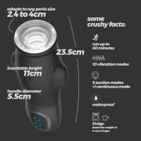 MASTURBADOR MASCULINO CON FUNDA EXTRAÍBLE, SUCCIÓN Y LUBRICANTE GRATUITO MODELO GARGANTUA CRUSHIOUS JUGUETES SEXUALES - details 1