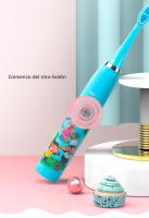 Cepillo De Dientes Eléctrico Para Niños Sonic Colorido Con Imagenes De Dibujos Animados Recargable Por USB Briciole Suave Impermeable Con Cabeza De Reemplazo - details 3
