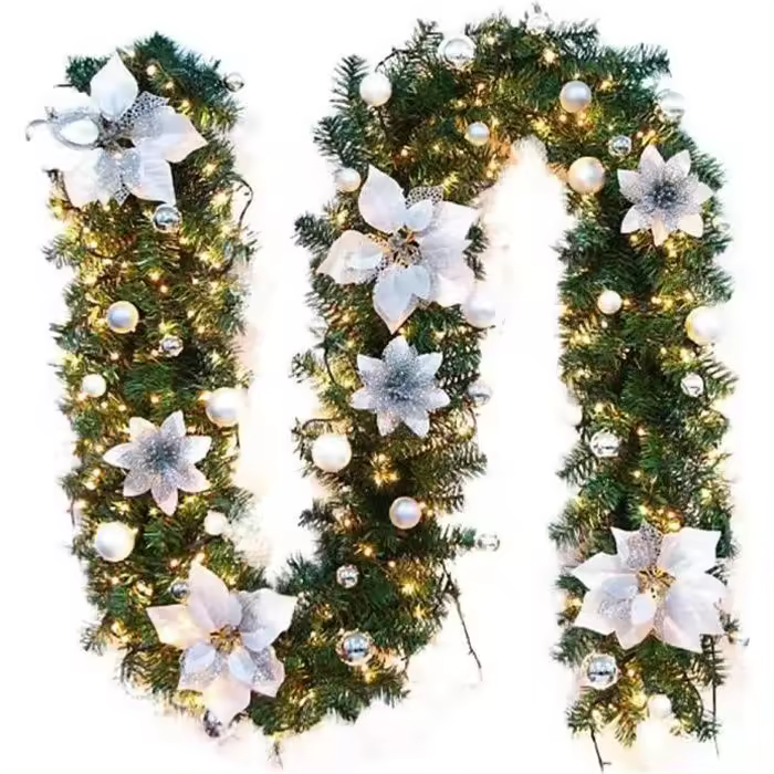 Guirnalda de luces LED de imitation de Abeto de 2,7 m para la decoración de los arboles de Navidad - 1