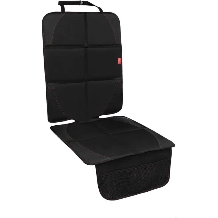 Protector de asiento de coche, Fundas protectoras de asiento de coche para niños/Perros con organizador, fundas antideslizantes para asientes de coche (Negro, 1 Paquete) - 1