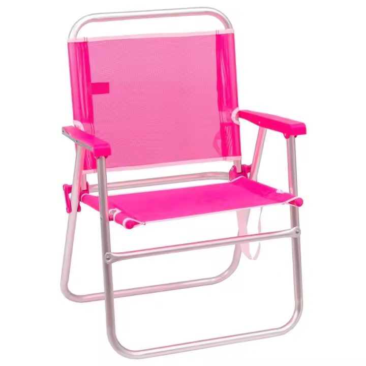 Silla de playa fija plegable de aluminio y textileno Lola Home - 1