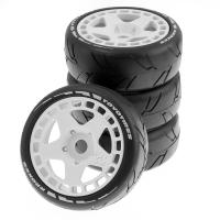 Rueda De Plástico Con Neumático De Goma De 105mm Para Coche RC 1/8 Rally off Road HSP ZD Racing HPI WLtoys ARRMA SHE ZI Incluye Adaptador De 17mm - details 1