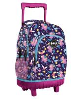 Mochila escolar con ruedas silenciosas, Trolley grande 44x36x24cm,mochila grande con doble compartimentos, Bolsillo frontal y lateral con red porta botella, Varios modelos, 45X35X22 CM - details 10