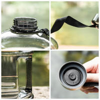 Botella De Agua Portátil De 2L PETG Gran Capacidad Para Ejercicio Y Deporte Con Mango Y Remojo Para Gimnasio Al Aire Libre - details 8