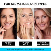 Cremas faciales, SimplyVital colágeno, retinol y ácido hialurónico, crema facial antiedad para rostro, cuello y cuello, crema facial hidratante diaria. - details 2