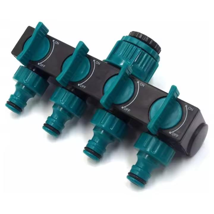 Conector de Manguera de Aspersor 4 Salidas - 1