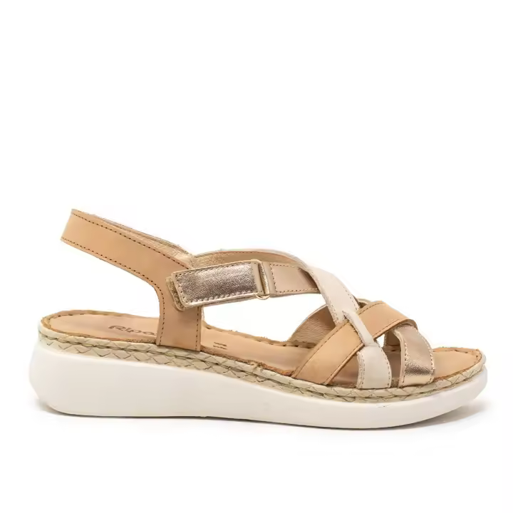 RIPOSELLA LAURA Sandalias planas de Mujer 32291 24V SANDALIA TIRAS CRUZADAS MULTO CUOIO - 1