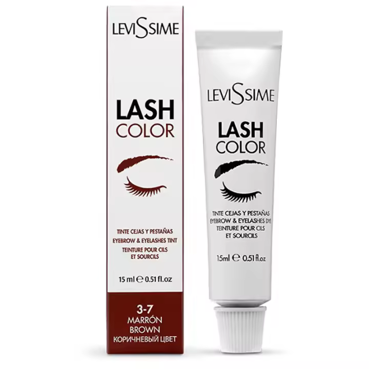 Levissime Lash Color 15mL 3-7 Brown - Tinte Cejas y Pestañas Marrón - Coloración Especial para Cejas y Pestañas - 1