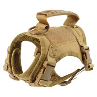 Harnés Táctico Ajustable Para Perros Y Gatos Pequeños Vests Para Gatos Y Perros De Servicio Militar Entrenamiento Y Caminata - details 4