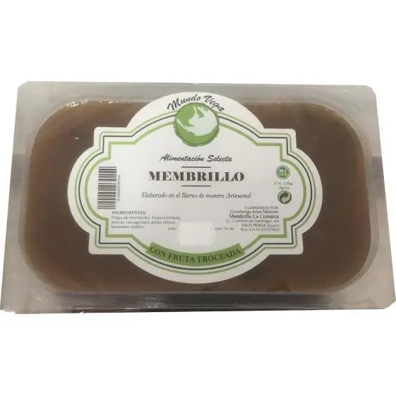 Membrillo Artesano Mundo Vega FRUTA TROCEADA (Bierzo) 1500gr aprox. (Pack 2uds) - 1