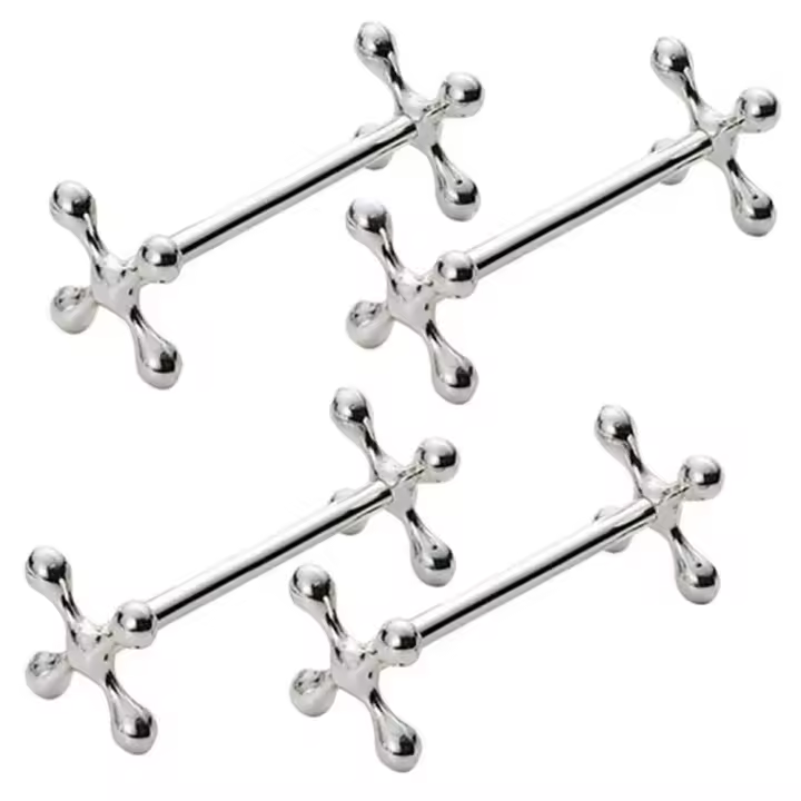 Soporte de aleación de Zinc para palillos, soporte para Cucharas, tenedores, cuchillos, estante, Decoración de mesa, artesanía de Metal, 4 piezas - 1