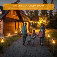 96 Luces De Torcha Solar Para Exterior IP65 Impermeables Luz De Velocidad Para Jardín Patio Iluminación De Césped Estilo Moderno - details 1
