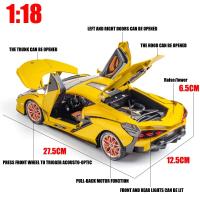 Modelo De Coche Diecast 1:18 Lamborghinis SIAN FKP37 Supercar Para Niños Juguetes Coleccionables Metálicos Escala A245 - details 11