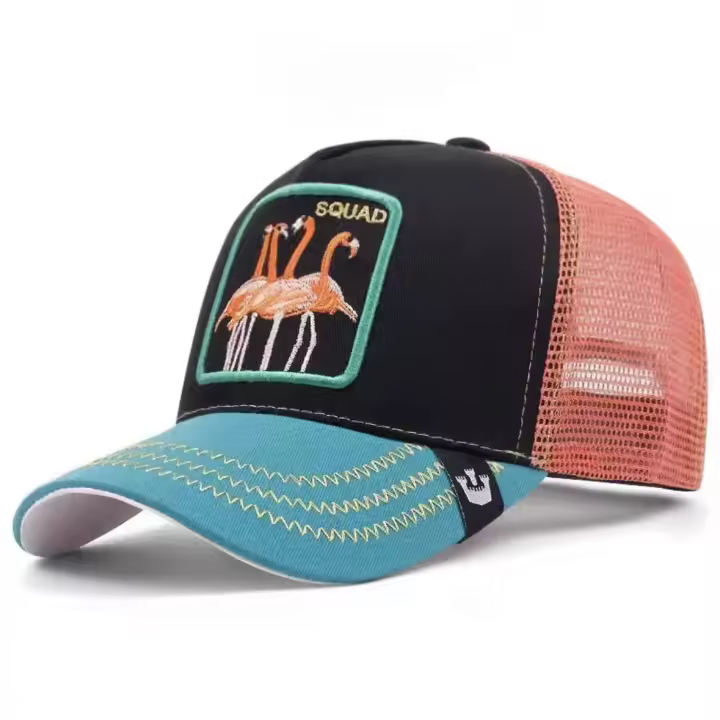 Béisbol，Bordado de malla de protección solar de gorra de béisbol - 1