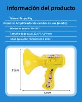 Peppa Pig Altavoz Manillar Infantil Con Cambio De Voz Divertido Amplificador Temático De Fiesta Juguete Educativo Para Niños Instrumentos Musicales Regalos - details 12